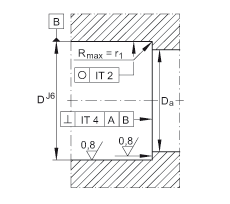 推力角接觸球軸承 ZKLN2557-2RS-2AP, 配對，雙向，兩側(cè)唇密封