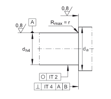 推力角接觸球軸承 ZKLN2557-2RS-2AP, 配對，雙向，兩側(cè)唇密封