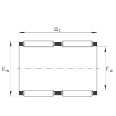 滾針及保持架組件 K39X44X26-ZW, 根據(jù) DIN 5405-1/ ISO 3030 標(biāo)準(zhǔn)，雙列