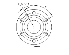 推力角接觸球軸承 ZKLF2068-2RS, 雙向，螺釘安裝，兩側(cè)唇密封