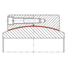 大的關(guān)節(jié)軸承 GE600-DW, 根據(jù) DIN ISO 12 240-1 標(biāo)準(zhǔn)，免維護(hù)
