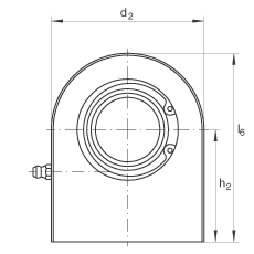 液壓桿端軸承 GF100-DO, 根據(jù) DIN ISO 12 240-4 標(biāo)準(zhǔn)，帶焊接面，需維護(hù)
