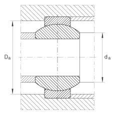關(guān)節(jié)軸承 GE8-FO, 根據(jù) DIN ISO 12 240-1 標(biāo)準(zhǔn)，需維護(hù)